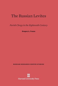 Enlarge image Cover: The Russian Levites - Harvard University Press