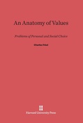Cover: An Anatomy of Values - Harvard University Press