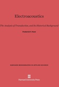 Cover: Electroacoustics - Harvard University Press