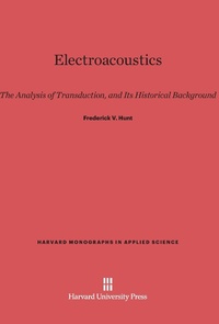 Enlarge image Cover: Electroacoustics - Harvard University Press