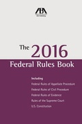 Cover: The 2016 Federal Rules Book - American Bar Association