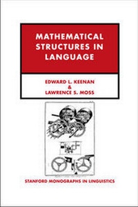 Enlarge image Cover: Mathematical Structures in Languages - Centre for the Study of Language & Information