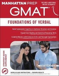Enlarge image Cover: GMAT Foundations of Verbal - Manhattan Prep Publishing