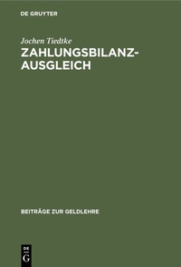 Abbildung von: Zahlungsbilanzausgleich - De Gruyter