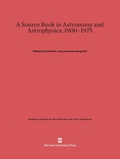 Cover: A Source Book in Astronomy and Astrophysics, 1900-1975 - Harvard University Press