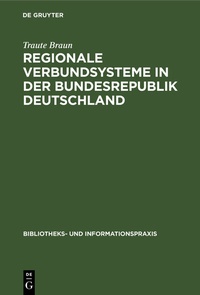 Abbildung von: Regionale Verbundsysteme in der Bundesrepublik Deutschland - De Gruyter Saur