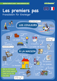 Abbildung von: mindmemo Lernfolder - Les premiers pas - Französisch für Anfänger - spielend französisch lernen - phiep Verlag
