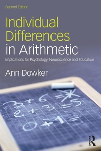 Enlarge image Cover: Individual Differences in Arithmetic - Routledge