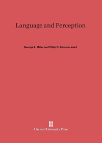 Enlarge image Cover: Language and Perception - Harvard University Press