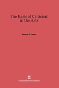 Cover: The Basis of Criticism in the Arts - Harvard University Press