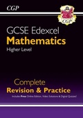 Cover: GCSE Maths Edexcel Complete Revision & Practice: Higher inc Online Ed, Videos & Quizzes - Coordination Group Publications Ltd (CGP)