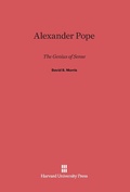 Cover: Alexander Pope - Harvard University Press