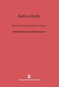 Cover: Before Birth - Harvard University Press