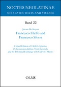 Cover: Francesco Filelfo and Francesco Sforza - Georg Olms Verlag