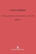 Cover: Cotton Mather - Harvard University Press