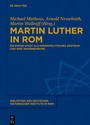 Cover: Martin Luther in Rom - De Gruyter