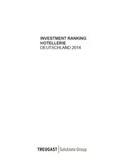 Cover: Treugast Investment Ranking Hotellerie 2014 - Treugast