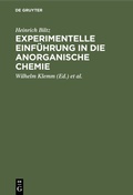 Cover: Experimentelle Einf&uuml;hrung in die anorganische Chemie - De Gruyter