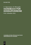 Cover: Handbuch f&uuml;r Konsumvereine - De Gruyter