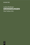 Cover: Erinnerungen - De Gruyter