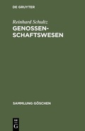 Cover: Genossenschaftswesen - De Gruyter