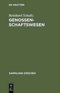 Enlarge image Cover: Genossenschaftswesen - De Gruyter