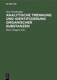 Abbildung von: Analytische Trennung und Identifizierung organischer Substanzen - De Gruyter