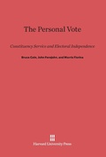 Cover: The Personal Vote - Harvard University Press