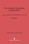 Cover: The People of Hamilton, Canada West - Harvard University Press