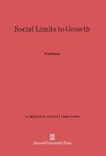 Cover: Social Limits to Growth - Harvard University Press