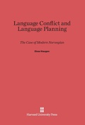 Cover: Language Conflict and Language Planning - Harvard University Press