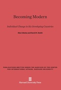 Cover: Becoming Modern - Harvard University Press