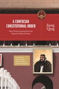Cover: A Confucian Constitutional Order - Princeton University Press