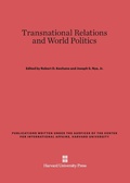 Cover: Transnational Relations and World Politics - Harvard University Press