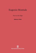 Cover: Eugenio Montale - Harvard University Press
