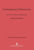 Cover: Contemporary Chinese Law - Harvard University Press
