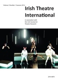 Cover: Irish Theatre International: - Carysfort Press Limited