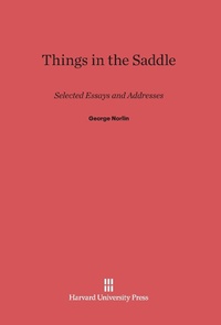 Enlarge image Cover: Things in the Saddle - Harvard University Press