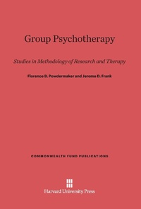 Enlarge image Cover: Group Psychotherapy - Harvard University Press