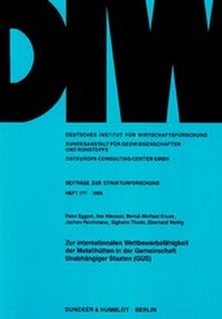 Abbildung von: Zur internationalen Wettbewerbsfähigkeit der Metallhütten in der Gemeinschaft Unabhängiger Staaten (GUS) - fibre