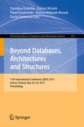 Cover: Beyond Databases, Architectures and Structures - Springer