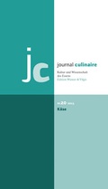 Cover: journal culinaire. Kultur und Wissenschaft des Essens - Edition Wurzer & Vilgis