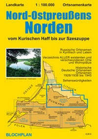 Abbildung von: Landkarte Nord-Ostpreußens Norden - BLOCHPLAN