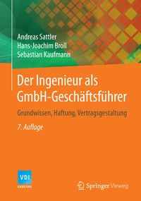Abbildung von: Der Ingenieur als GmbH-Geschäftsführer - Springer Vieweg