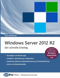 Abbildung von: Windows Server 2012 R2 - Der schnelle Einstieg - CertPro Limited