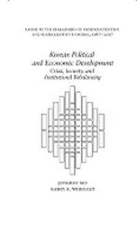 Enlarge image Cover: Korean Political and Economic Development - Harvard University, Asia Center