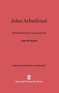 Cover: John Arbuthnot - Harvard University Press