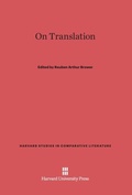 Cover: On Translation - Harvard University Press