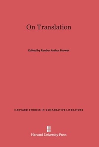 Enlarge image Cover: On Translation - Harvard University Press