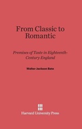 Cover: From Classic to Romantic - Harvard University Press